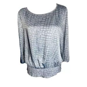Michael Kors Large Reptile Print Long Sleeve Tunic